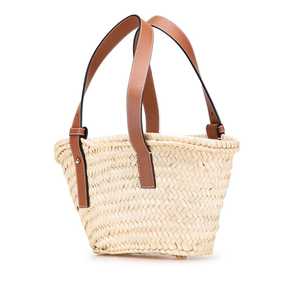 Loewe Small Raffia Basket Tote - 2