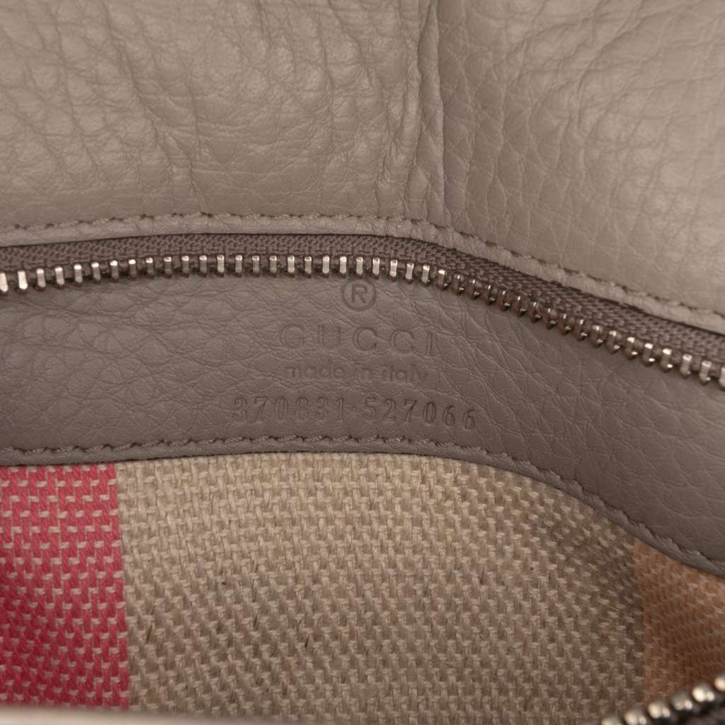 Gucci Small Leather Bamboo Daily Satchel - Side view