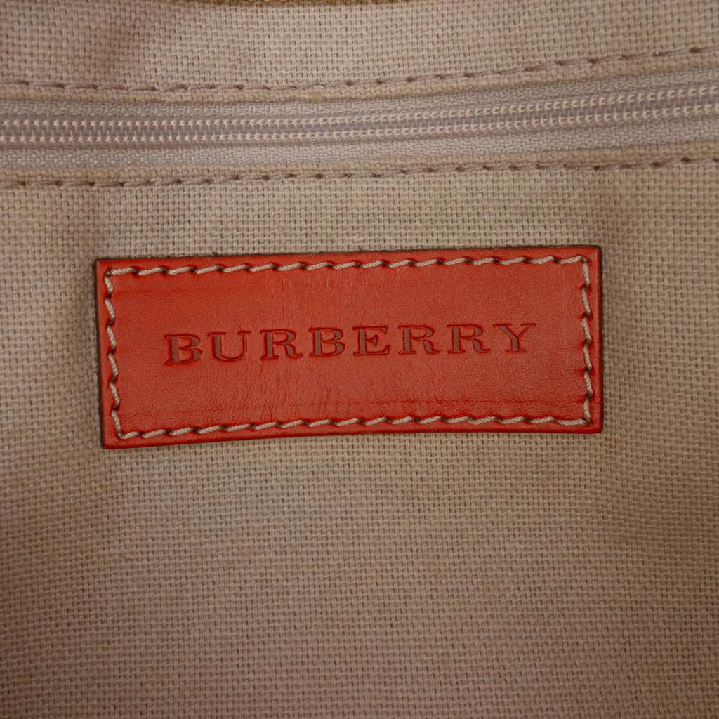 Burberry Small Haymarket Check Coated Canvas Honeywood Tote - 5