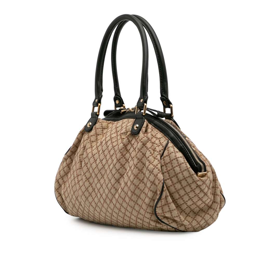 Gucci Diamante Canvas Sukey Satchel - Back view