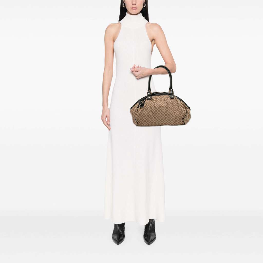 Gucci Diamante Canvas Sukey Satchel - Image 13