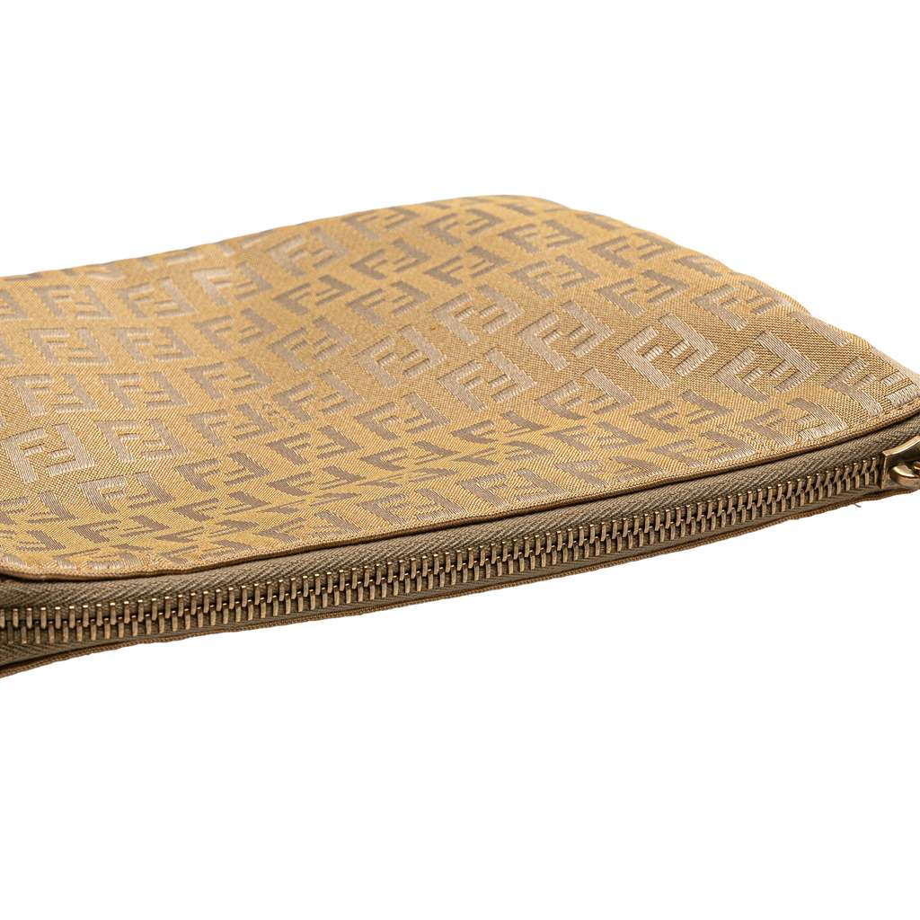 Fendi Zucchino Canvas Shoulder Bag - Image 12