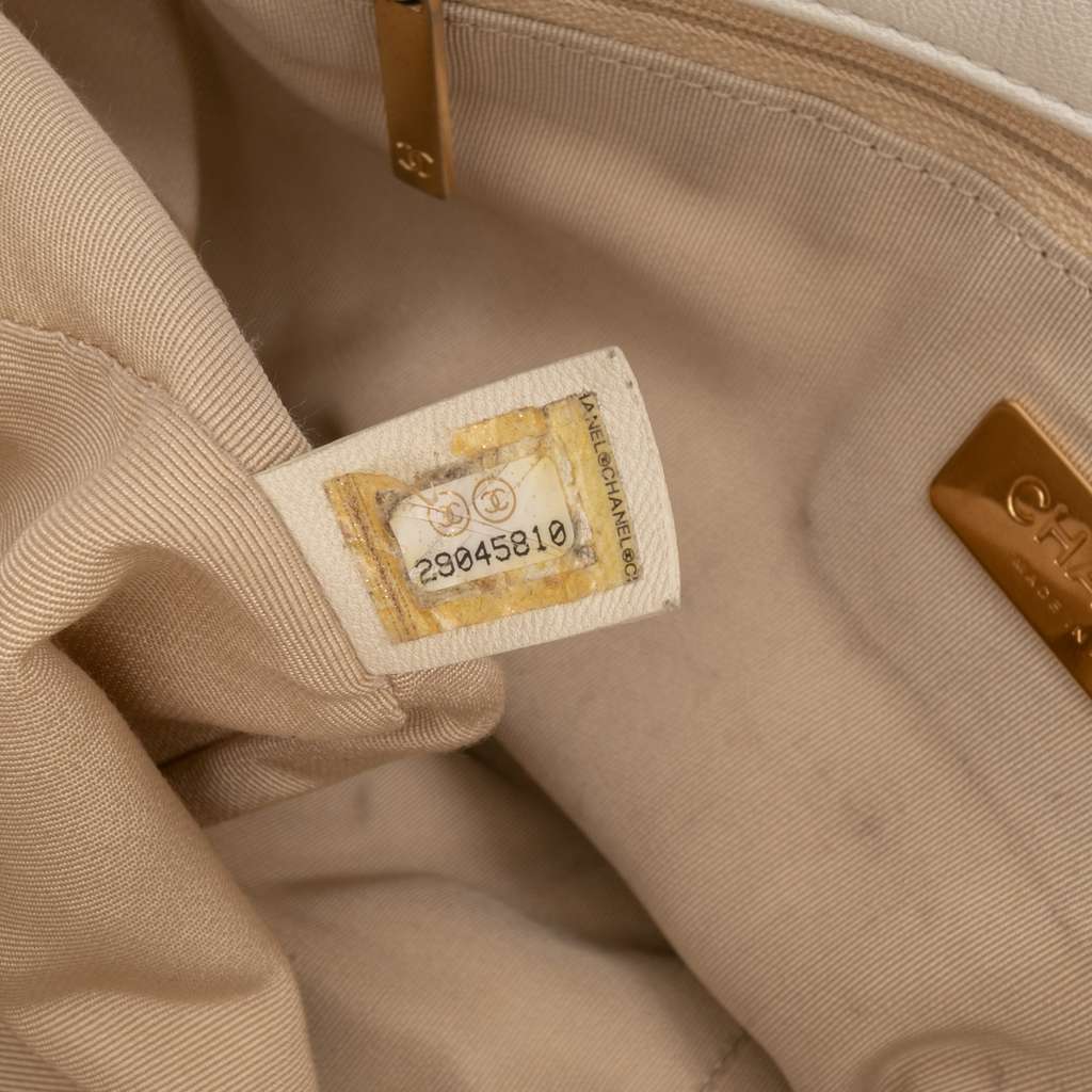 Chanel Maxi Lambskin 19 Flap - Side view