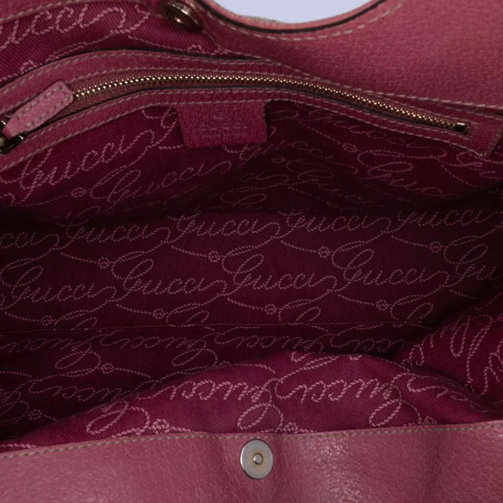 Gucci Medium GG Canvas Charmy Shoulder Bag Brown Canvas Good - Model View