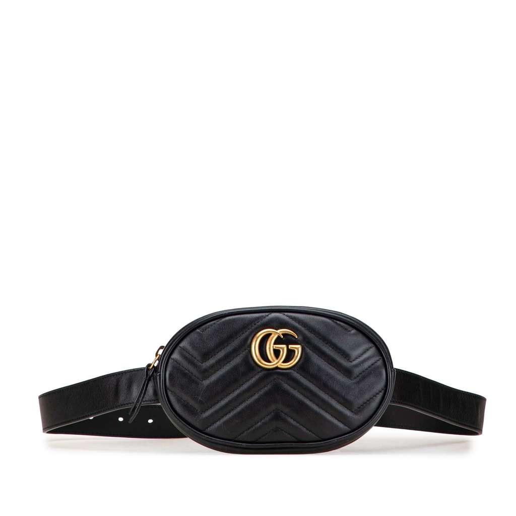 Gucci GG Marmont Matelasse Leather Belt Bag