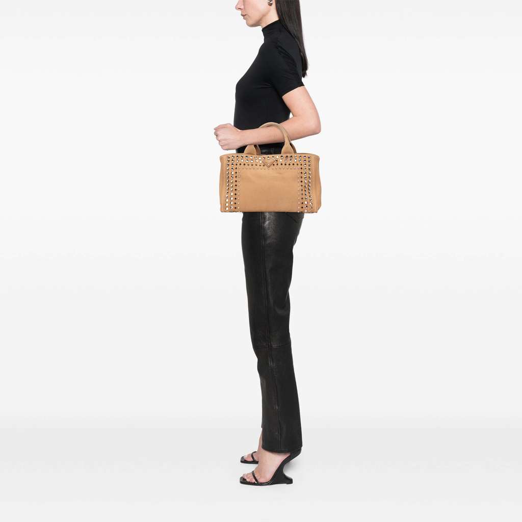 Prada Canvas Canapa Bijoux Satchel - Image 15