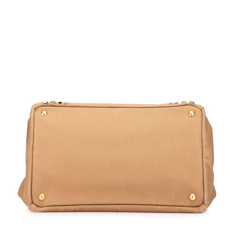 Prada Canvas Canapa Bijoux Satchel - Image 6