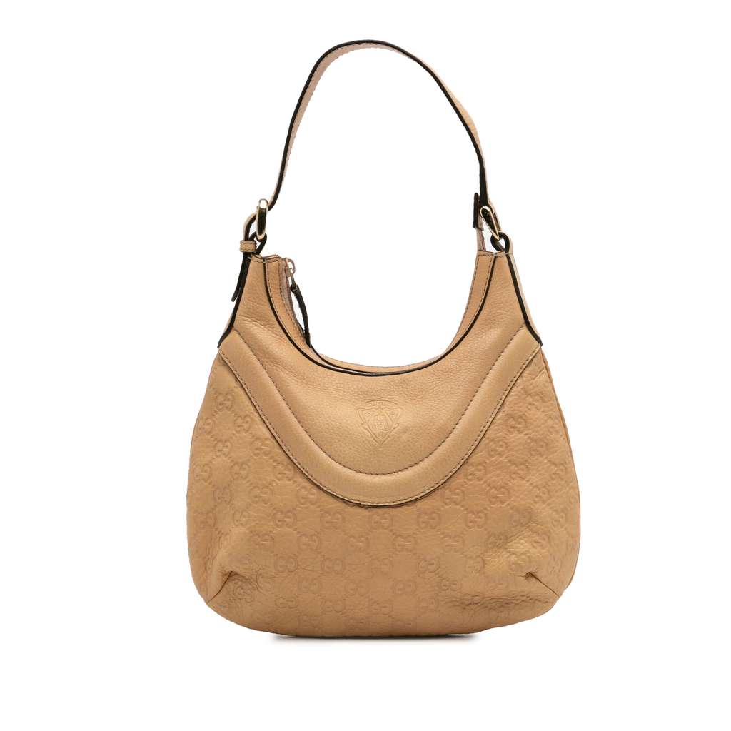 Gucci Small Guccissima Hysteria Crest Hobo