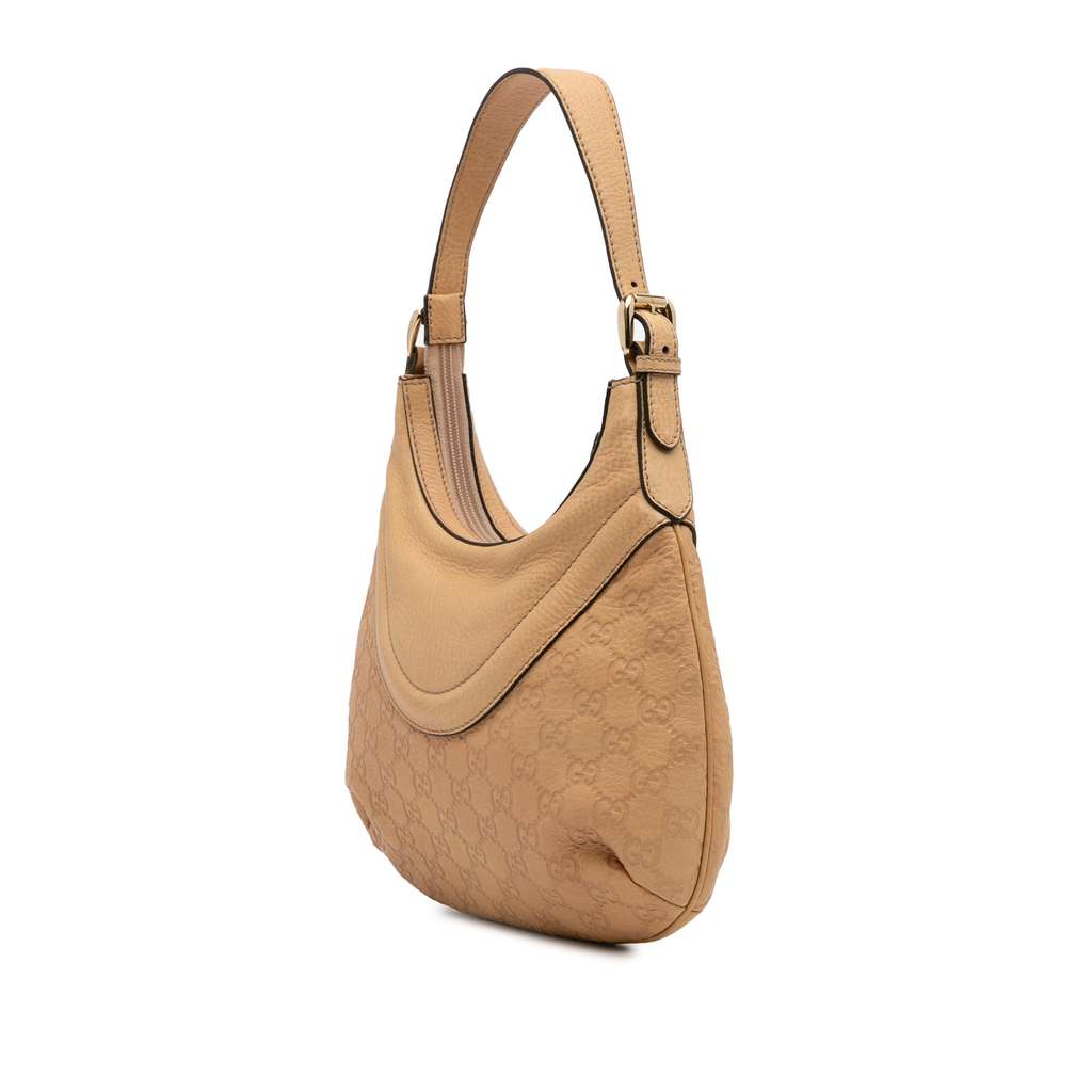 Gucci Small Guccissima Hysteria Crest Hobo - Back view