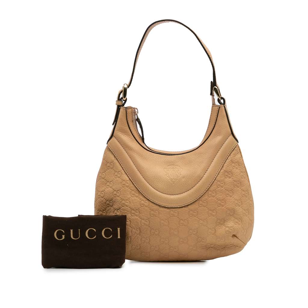 Gucci Small Guccissima Hysteria Crest Hobo - Image 14