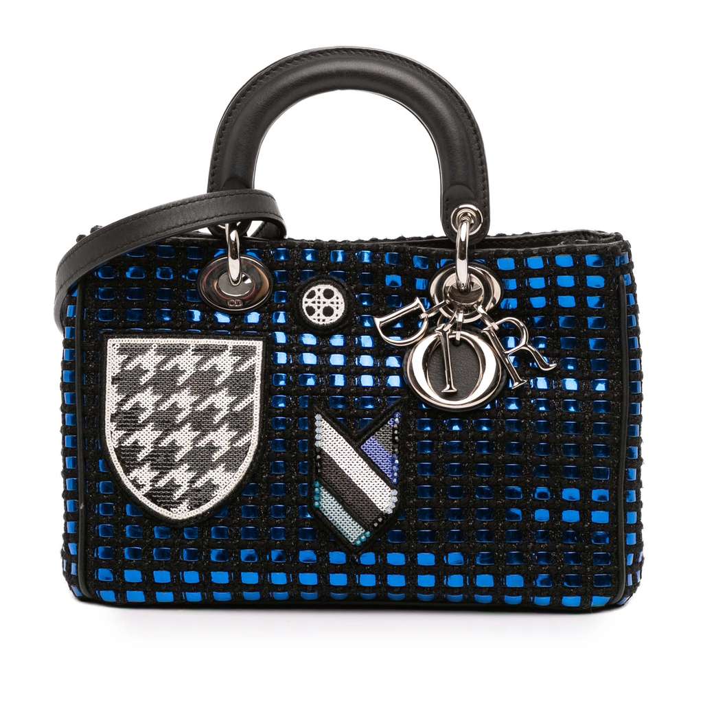 Dior Small Tweed Patch Diorissimo Tote