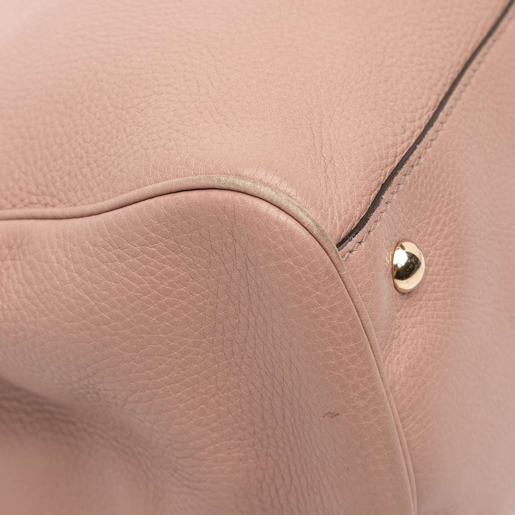 Gucci Medium Calfskin Bamboo Shopper Satchel - Image 13