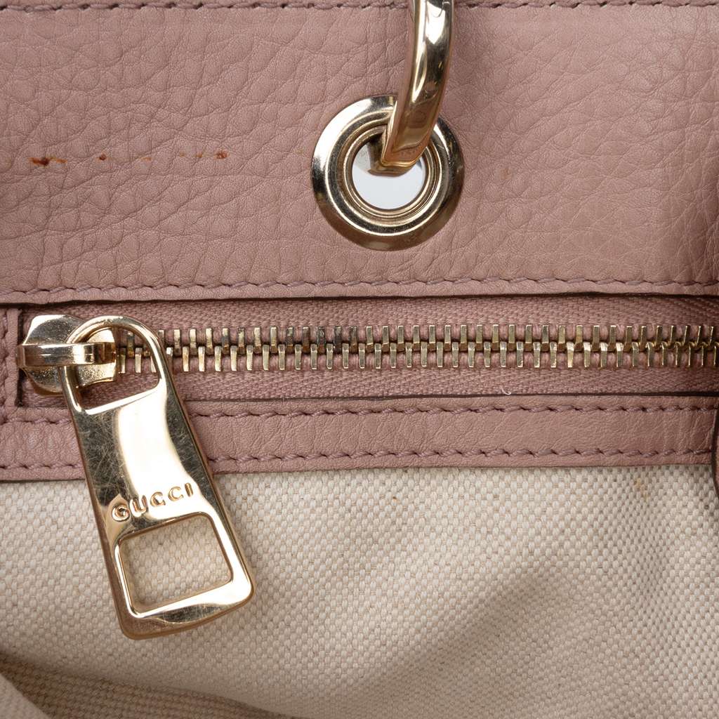 Gucci Medium Calfskin Bamboo Shopper Satchel - Detail 2
