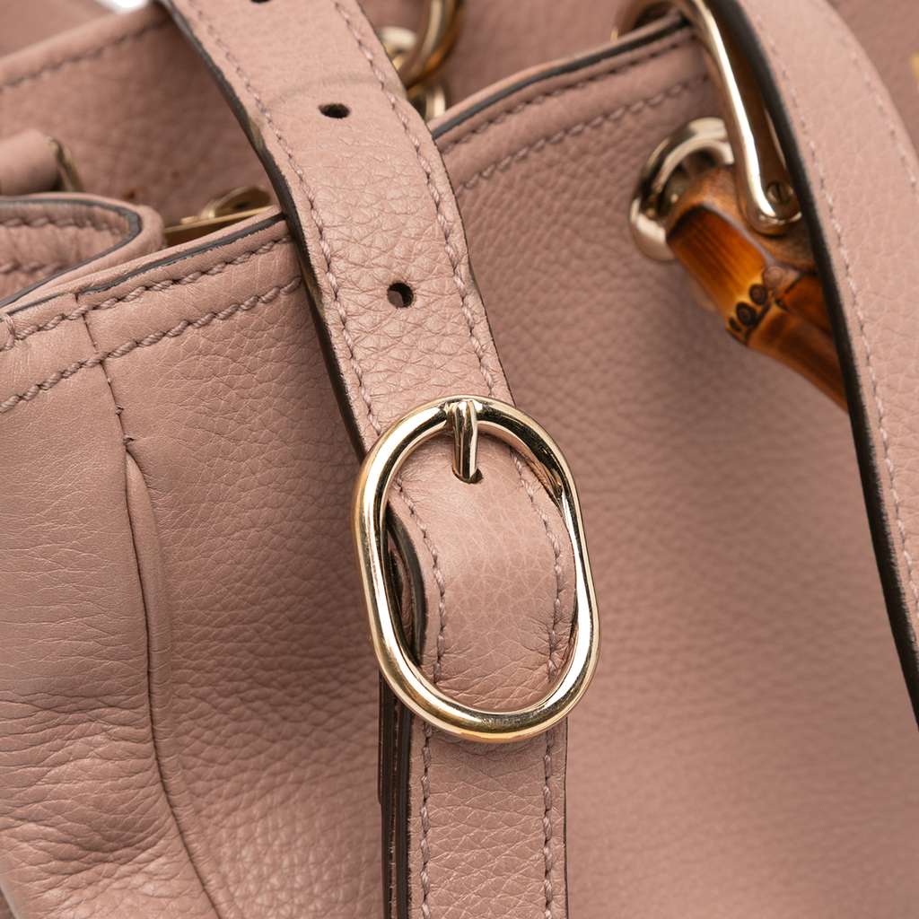 Gucci Medium Calfskin Bamboo Shopper Satchel - Image 12