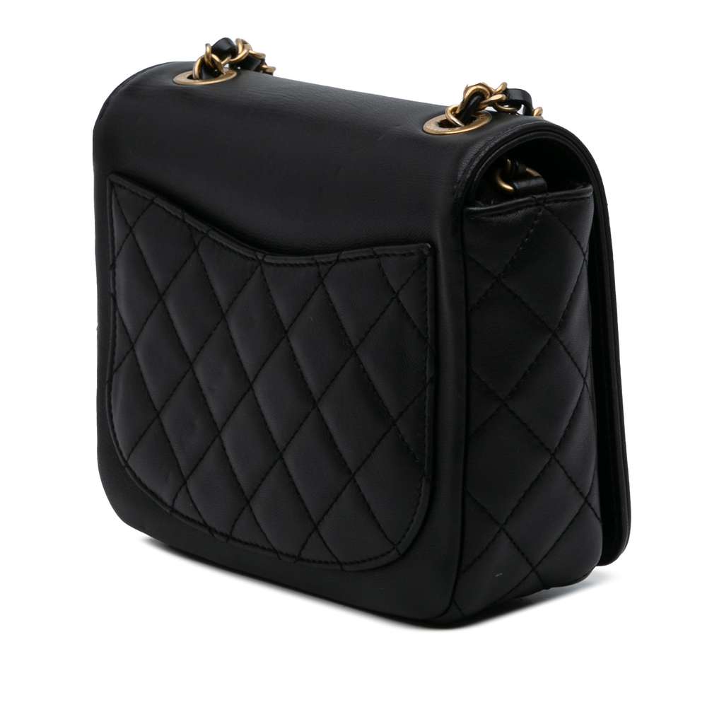 Chanel Lambskin Lucky Charms Flap Crossbody - Back view