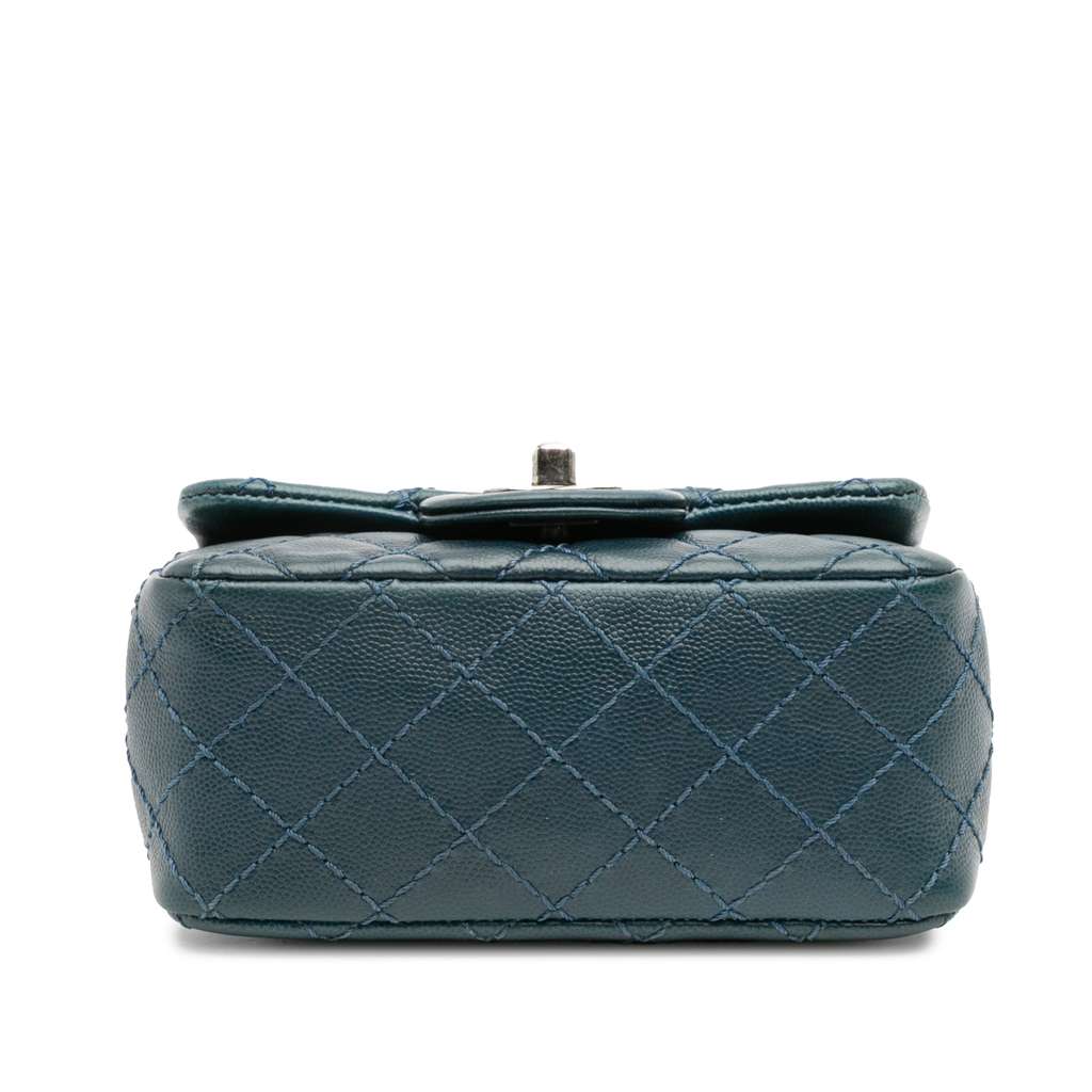 Chanel Mini Square Classic Caviar Single Flap - Image 6