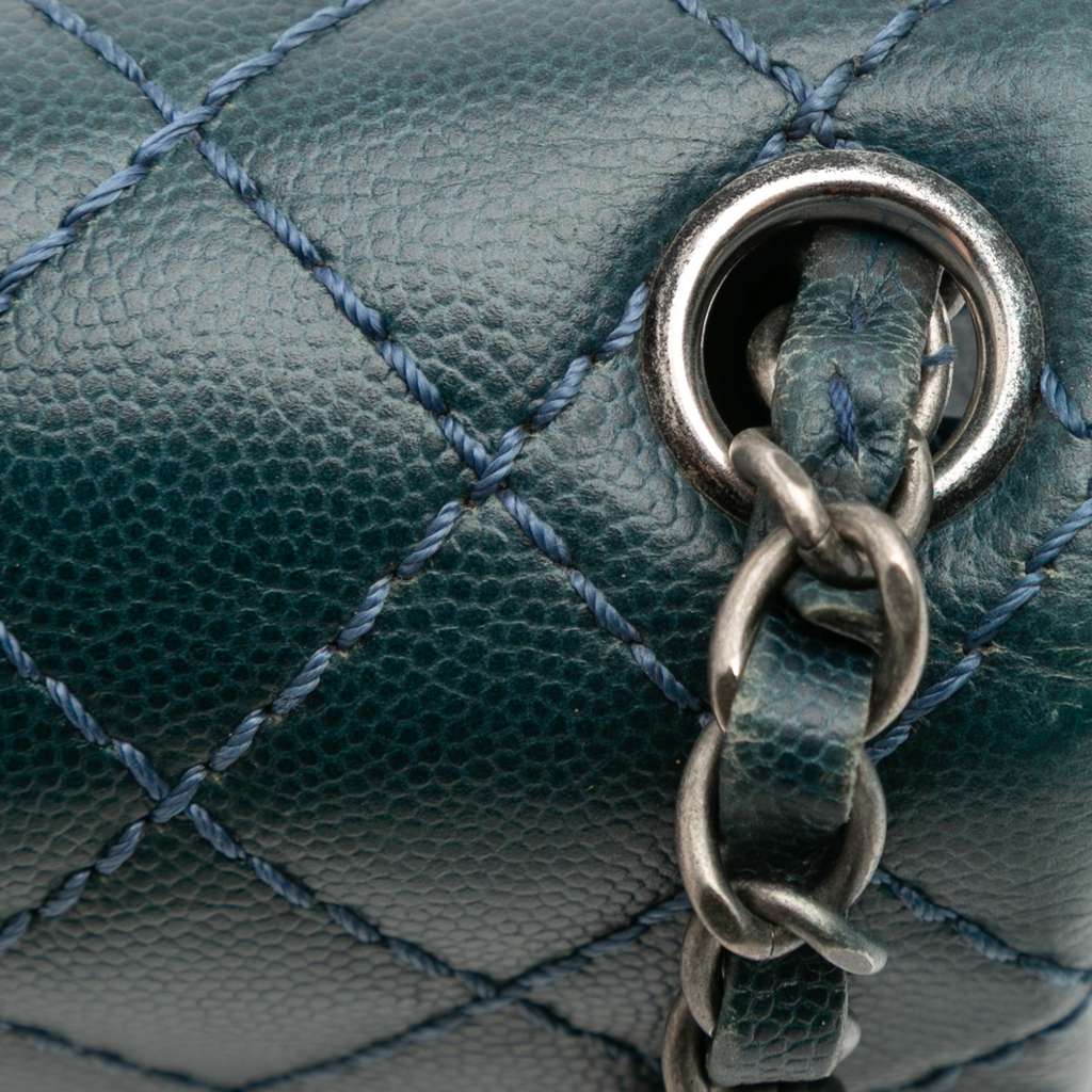 Chanel Mini Square Classic Caviar Single Flap - Image 11