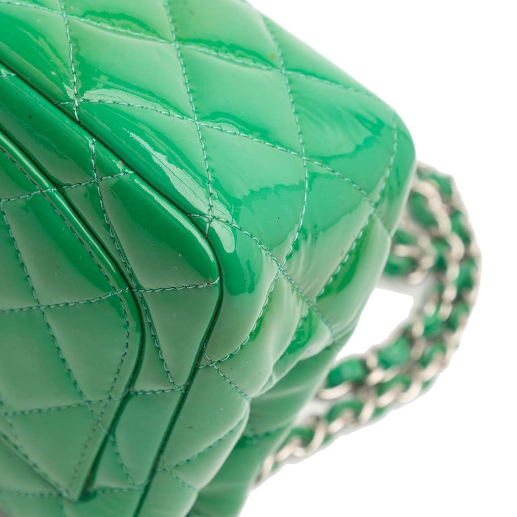 Chanel Mini Square Classic Patent Single Flap - Image 10