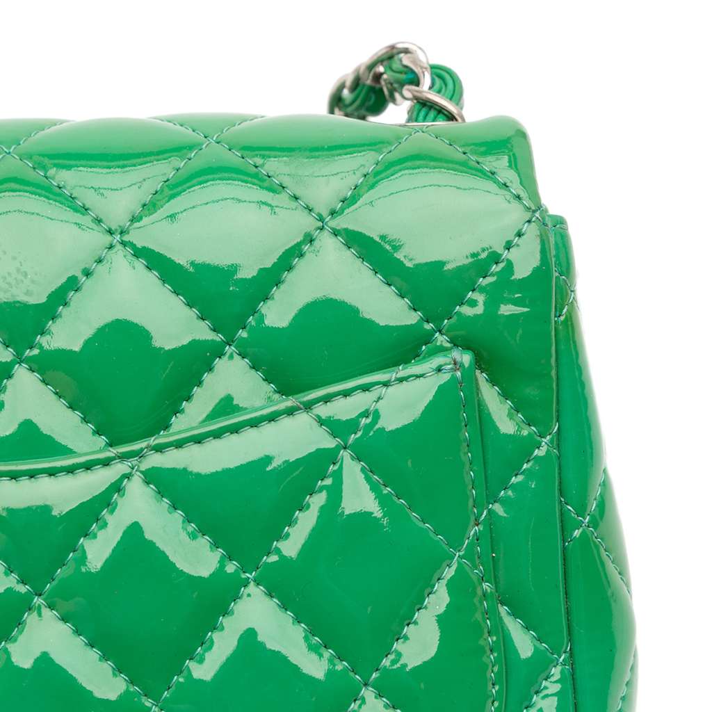 Chanel Mini Square Classic Patent Single Flap - Image 11