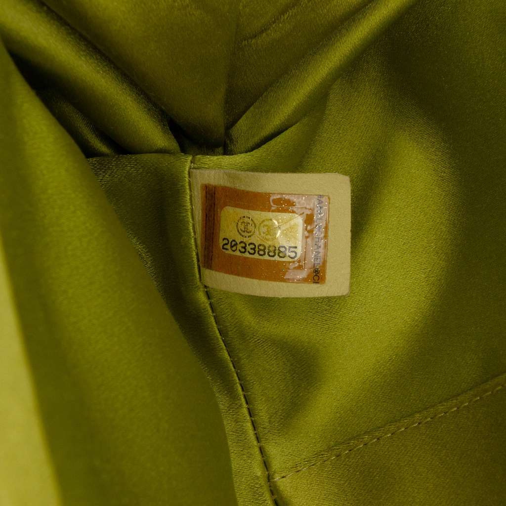 Chanel Satin Crystal Camellia Evening Frame Clutch - Side view