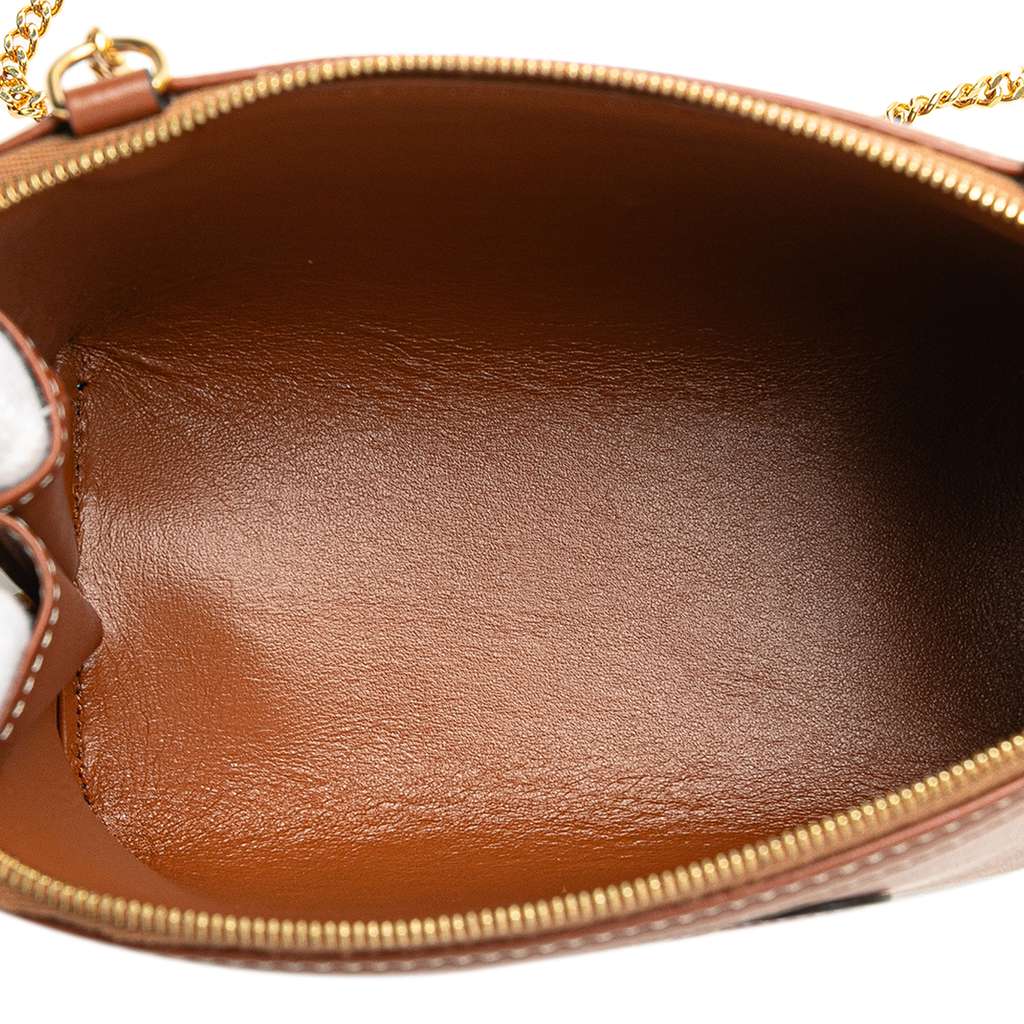 Celine Smooth Calfskin Cuir Triomphe Clutch on Chain - 4