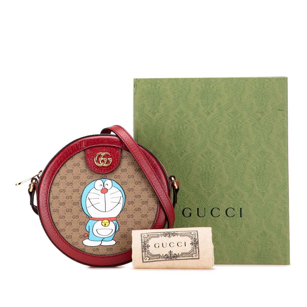 Gucci Micro GG Supreme Doraemon Round Crossbody - Image 12