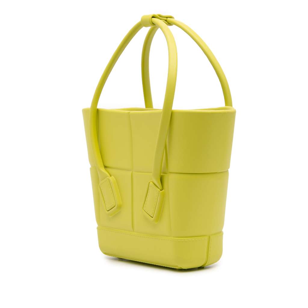 Bottega Veneta Mini Rubber Arco Shopping Bag - Back view