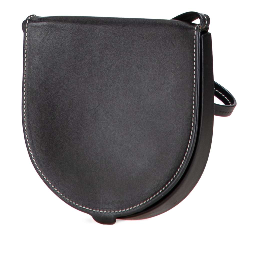 Loewe Small Leather Heel Pouch - Back view