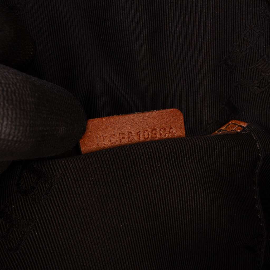 Burberry Medium Mega Check Canvas Bloomsbury Saddle Satchel - Detail 1