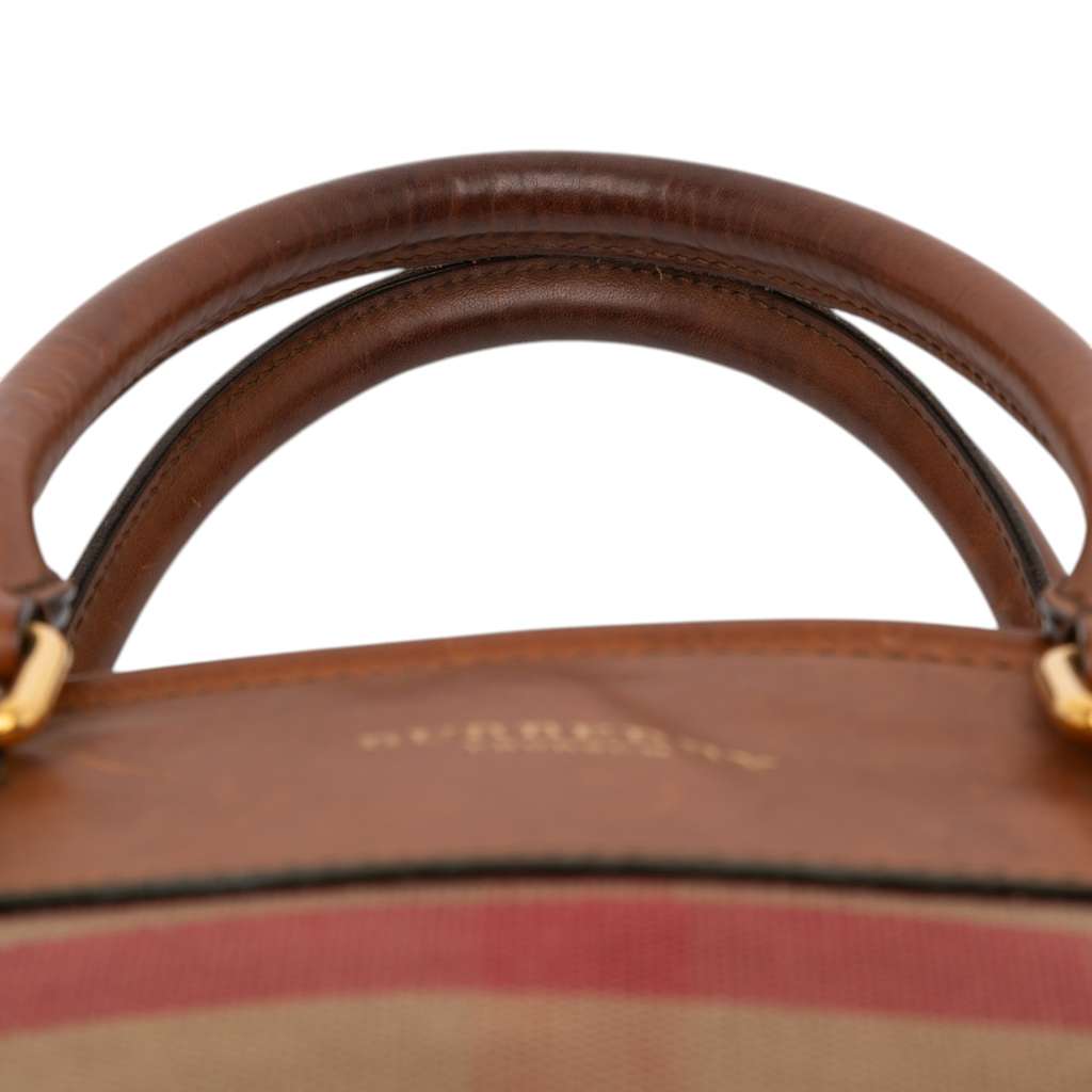 Burberry Medium Mega Check Canvas Bloomsbury Saddle Satchel - Image 11