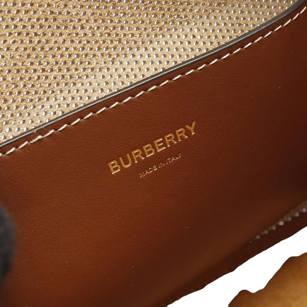 Burberry Mini Perforated Leather Pocket Tote - Image 12