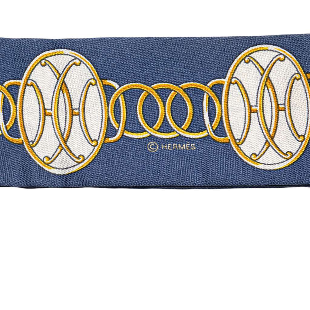 Hermès Lift Profile Silk Twilly Scarf - Image 6