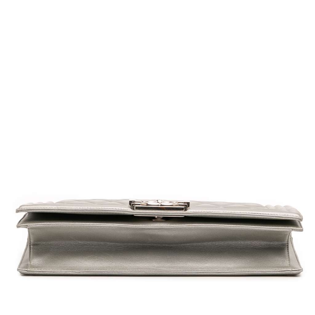 Chanel Quilted Lambskin Boy Flap Clutch - 3