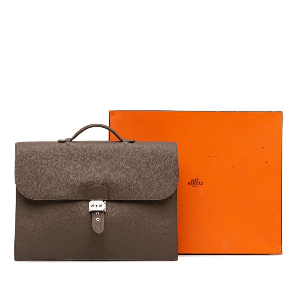 Hermès Togo Sac a Depeches 41 - Image 14