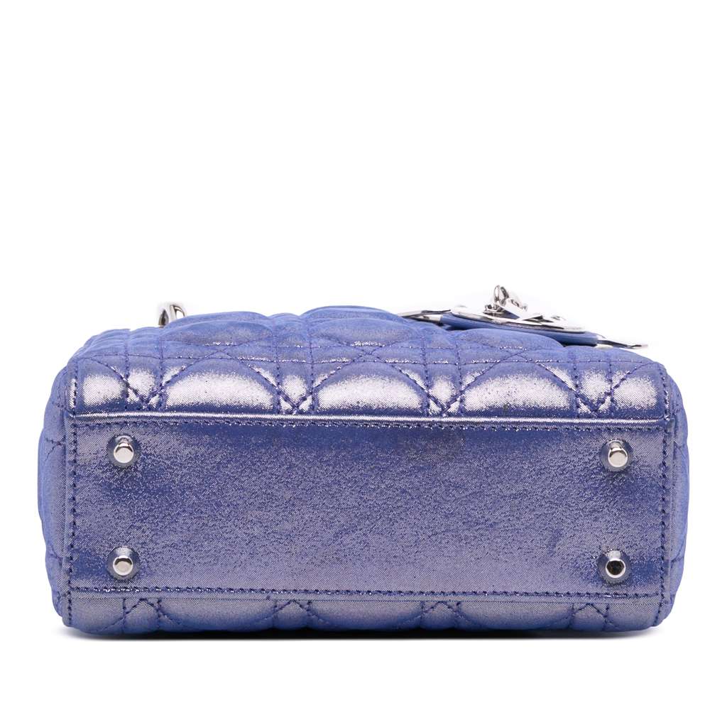 Dior Mini Iridescent Lambskin Cannage Lady Dior - Image 6