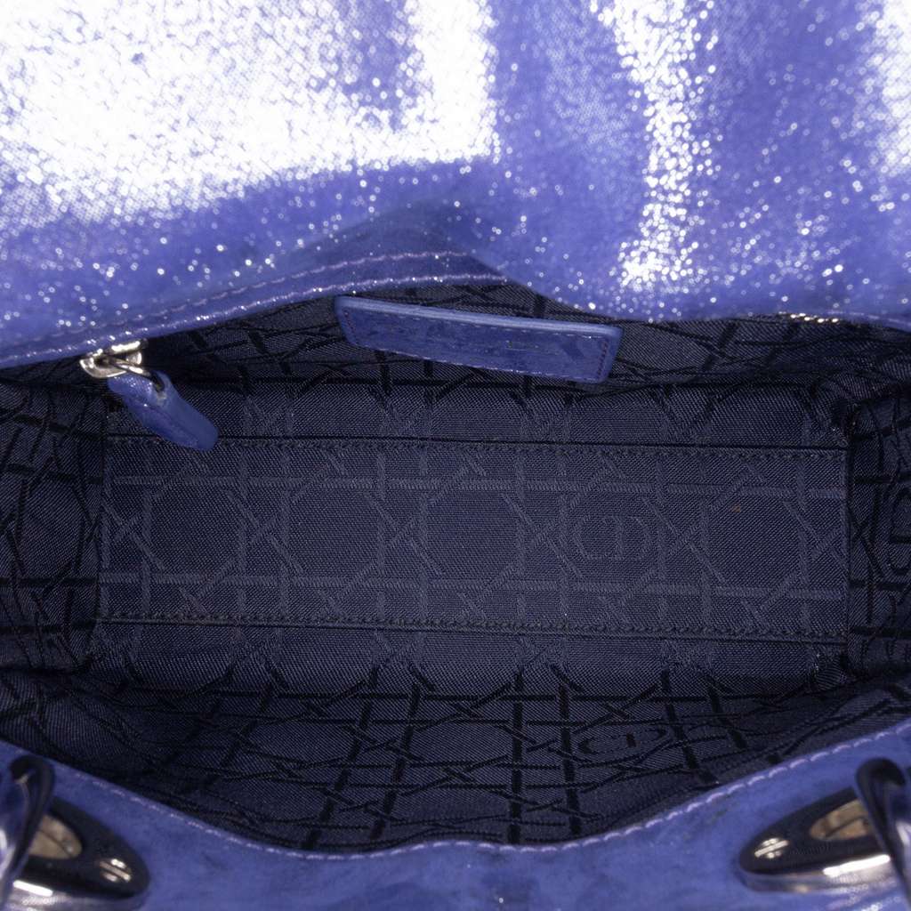 Dior Mini Iridescent Lambskin Cannage Lady Dior - 4