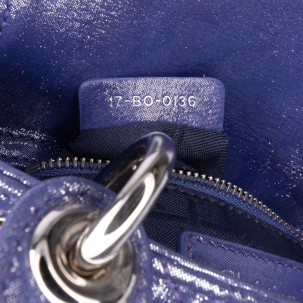 Dior Mini Iridescent Lambskin Cannage Lady Dior - Detail 1