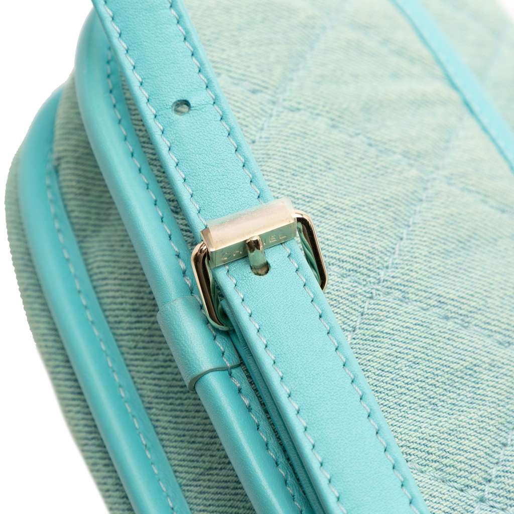 Chanel Mini CC Quilted Denim Messenger Flap - Image 14