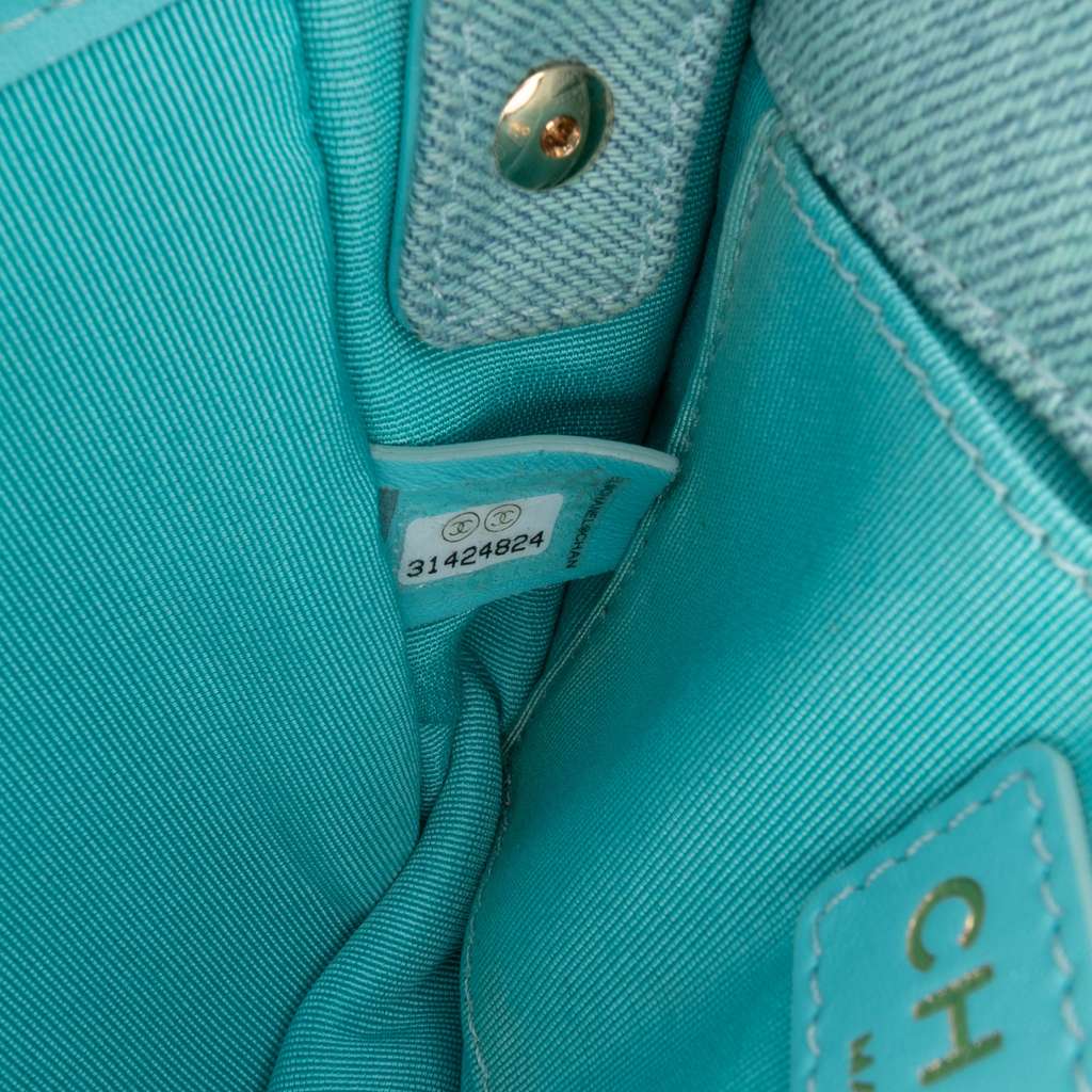 Chanel Mini CC Quilted Denim Messenger Flap - Detail 2