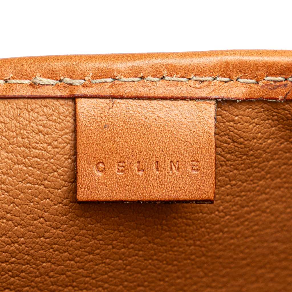 Celine Macadam Coated Canvas Clutch - Side view