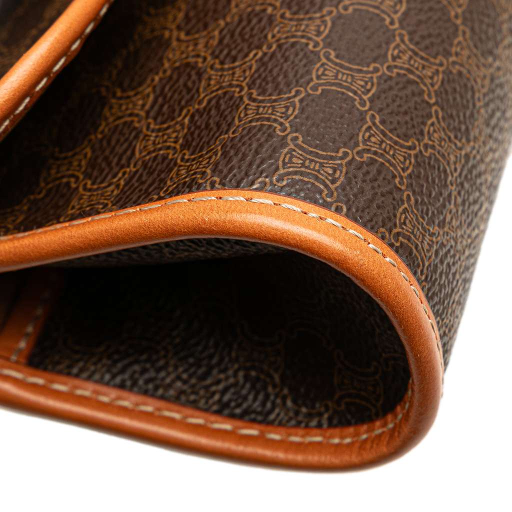 Celine Macadam Coated Canvas Clutch - Image 11