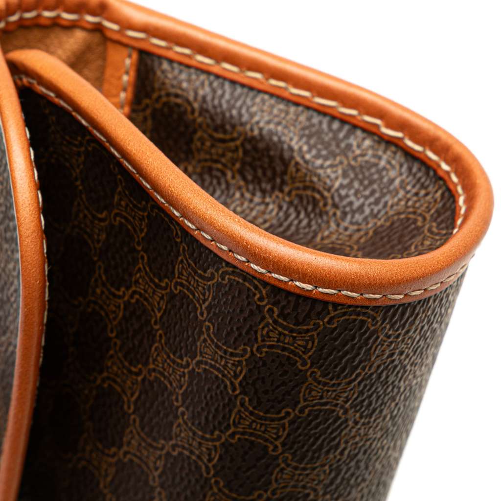 Celine Macadam Coated Canvas Clutch - Image 12