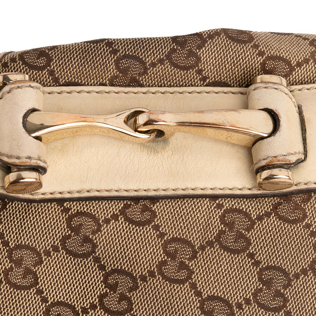 Gucci Small GG Canvas Horsebit Pelham Shoulder Bag - Image 13