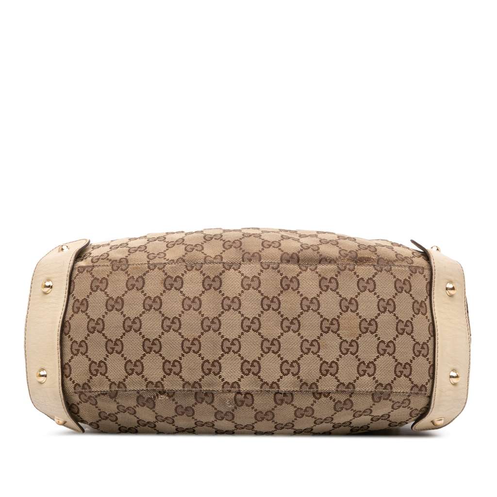 Gucci Small GG Canvas Horsebit Pelham Shoulder Bag - Image 6
