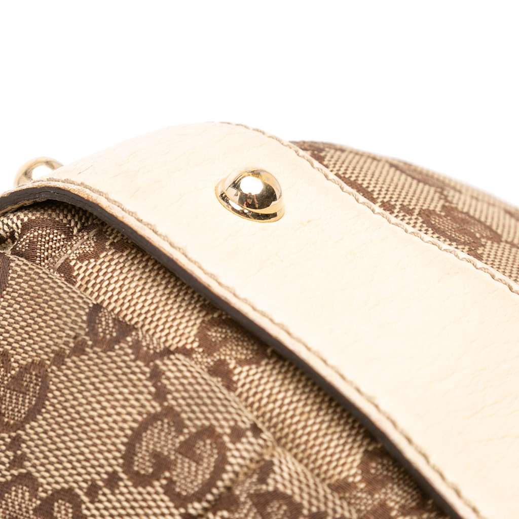 Gucci Small GG Canvas Horsebit Pelham Shoulder Bag - Image 12