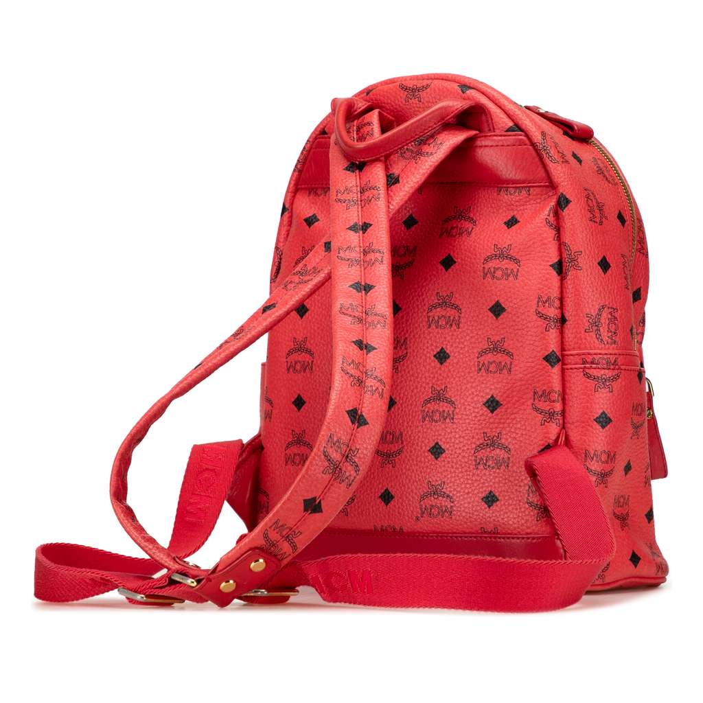 Mcm Mini Visetos Coated Canvas Stark Backpack - Back view