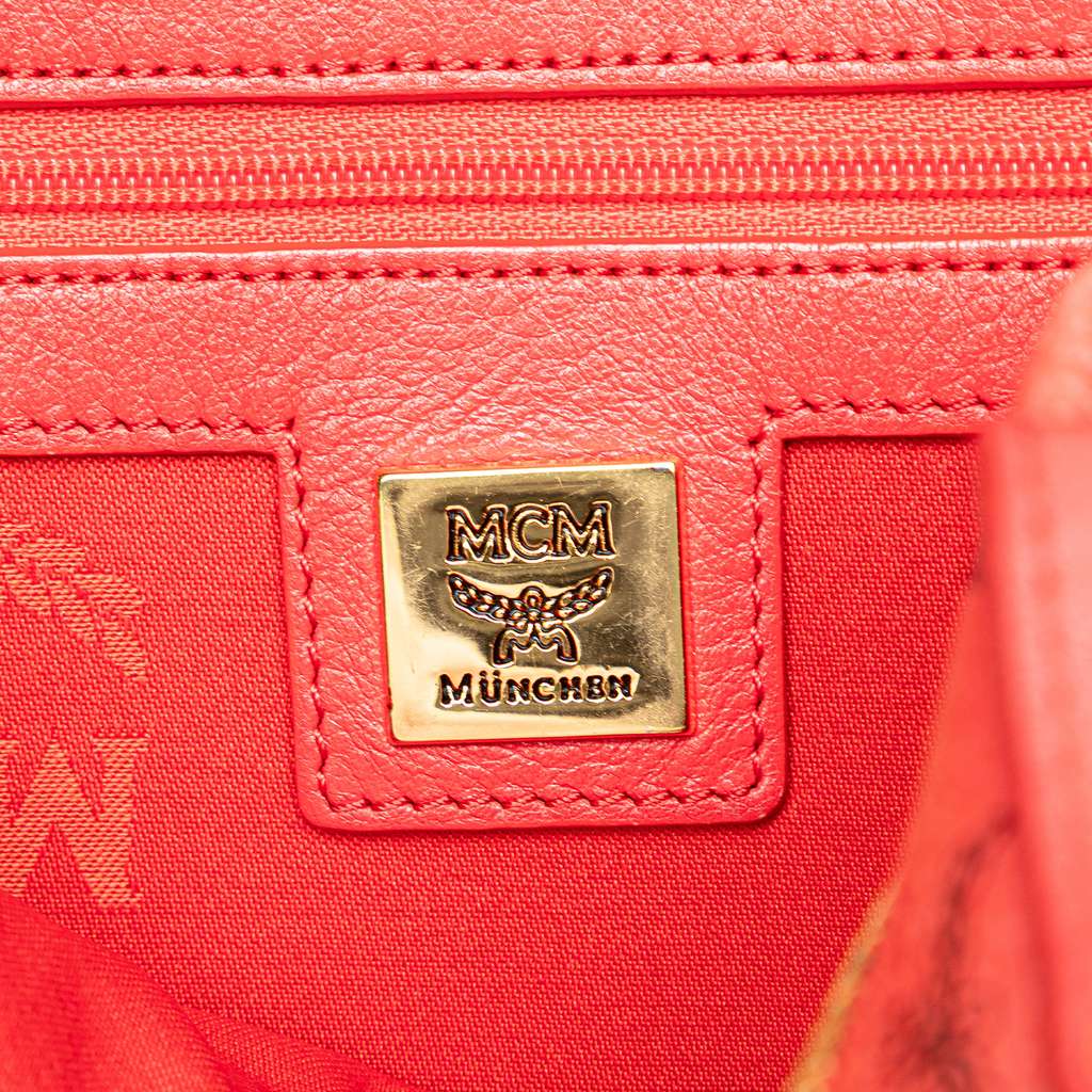 Mcm Mini Visetos Coated Canvas Stark Backpack - Side view