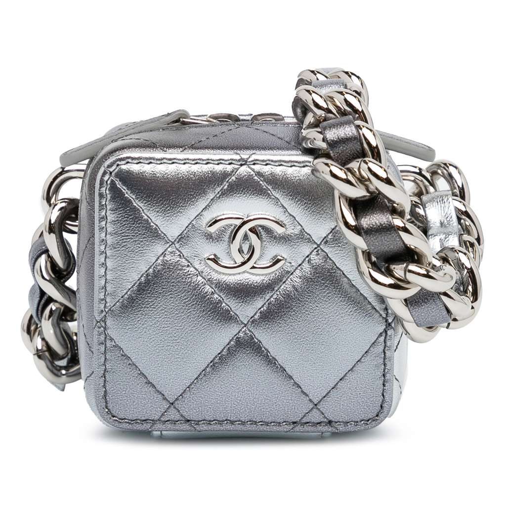 Chanel Metallic Lambskin Coco Punk Cube Bag