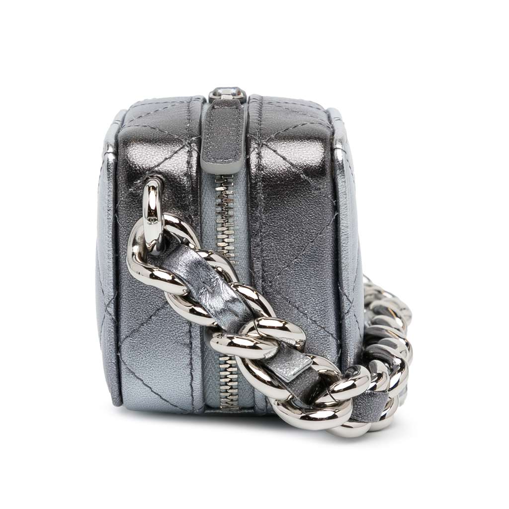 Chanel Metallic Lambskin Coco Punk Cube Bag - Image 6