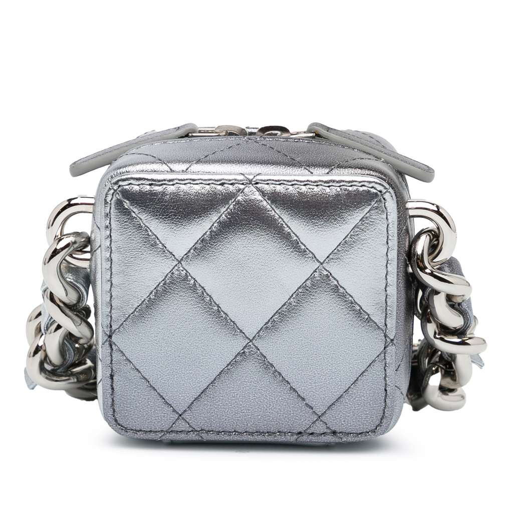 Chanel Metallic Lambskin Coco Punk Cube Bag - 4